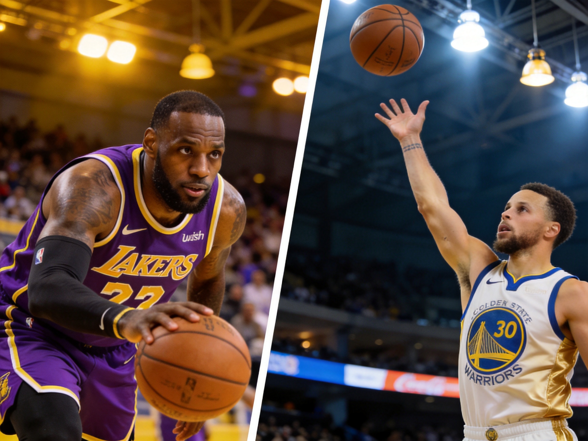 NBA湖人vs勇士战报